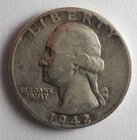 1942 UNITED STATES QUARTER - WW2 ERA - GREAT SILVER Coin - Lot #b10