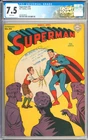 Superman #33 High Grade Golden Age WHITE Pages Vintage DC Comic 1945 CGC 7.5