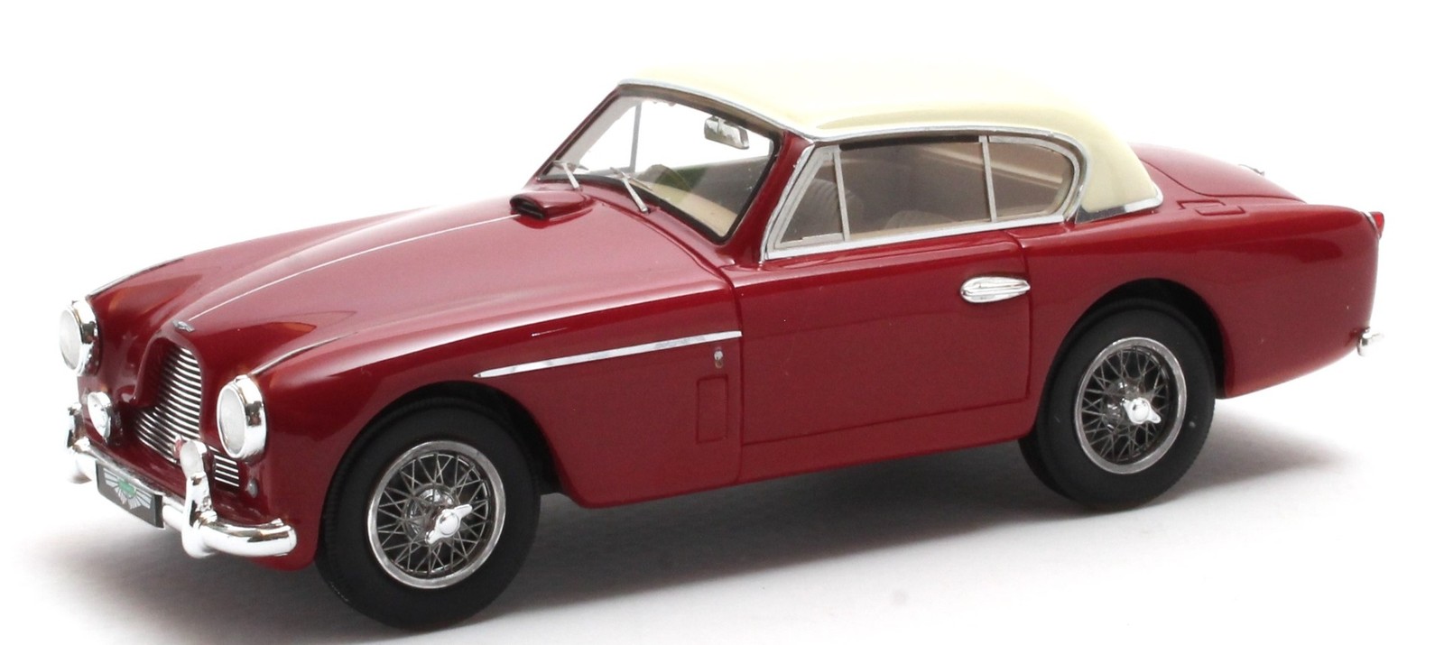 Cadeau de prestige Aston Martin DB2/4 FHC 1956 Matrix Scale Models miniature bicolore 1/43