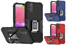 For Samsung Galaxy A03S SM-S134DL OPTIMUM Ring Stand Case Cell Phone Cover