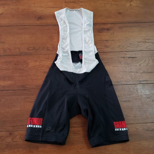 Giordana Mens M-3-48 Cycling Bibshorts Vintage Italy 6.5" 14" (Damaged padding)