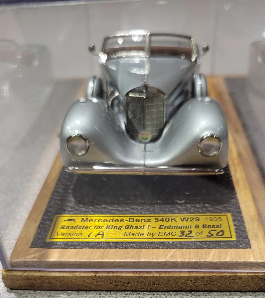 EMC 1/43 1935 Mercedes 540K W29 Roadster King Ghazi Erdmann & Rossi Top Down /50 - Image 2 of 4