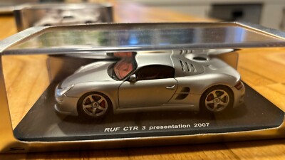 Spark Porsche 1/43 Ruf CTR 3 Präsentation 2007 silber S0714 RAR 