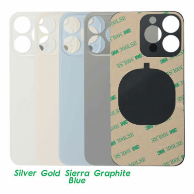 For iPhone X XR 12 13 Pro Max XS Max 11 Pro Back Cover Glass Big Camera Hole Lot