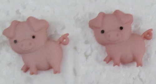 Farm Animal Stud Earrings Racoon Horse Lamb Donkey Chicken Pig Cow Squirrel Fox - Picture 13 of 20