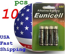 10 pcs Size AAA LR3 LR03 0 Hg Heavy Duty Card 1.5V Alkaline Battery
