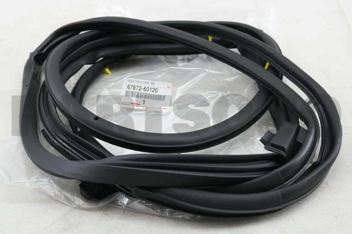 6787260120 Genuine Toyota WEATHERSTRIP, REAR DOOR, LH 67872-60120 
