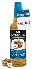 Syruvia Sugar Free Hazelnut Syrup 25.4 fl oz, Perfect for Coffee & More