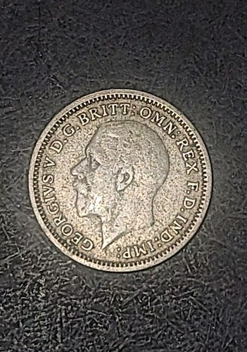 1934 ~ SIXPENCE KING GEORGE V GREAT BRITAIN SILVER WORLD COIN  - Picture 2 of 2