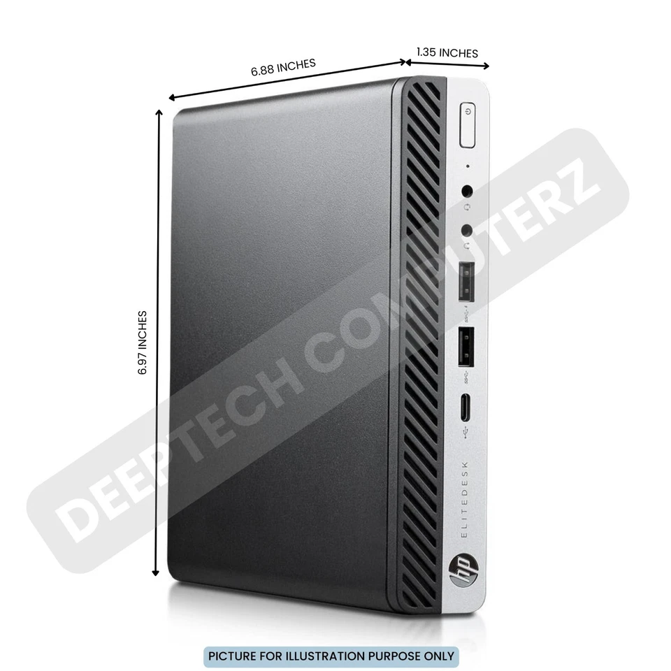 HP EliteDesk 800 G3 Mini PC Core i7-7700 7th Gen 32GB RAM 2TB SSD Built-In Wi-Fi - Image 4 of 4