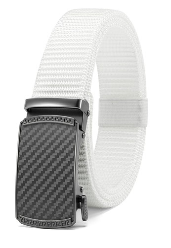 Ratchet Belts for Men - Casual Web Nylon Mens Belt 1 3/8" - Adjustable Top - Picture 11 of 14