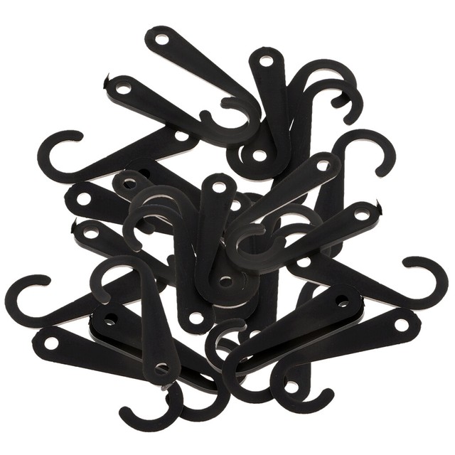 50pcs Plastic J Hooks Hanger Socks Retail Clothes Display Accessories