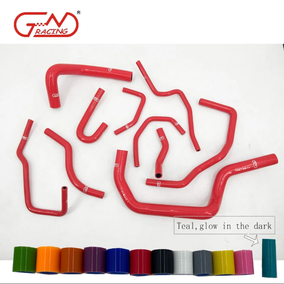 Silicone Radiator Heater Hose Kit Fit Honda CRV 1997-2001 CR-V MK1 B18 B20 Black - Image 2 of 4