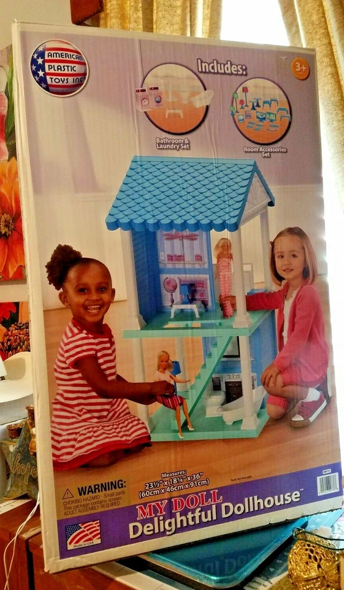 MY DOLL PLAYHOUSE DELIGHTFUL DOLLHOUSE 26 ACCESOIRRES MADE IN USA