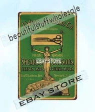 1901 Shears Scissors Tinners Snips Pruning Shears mancavegarage metal tin sign