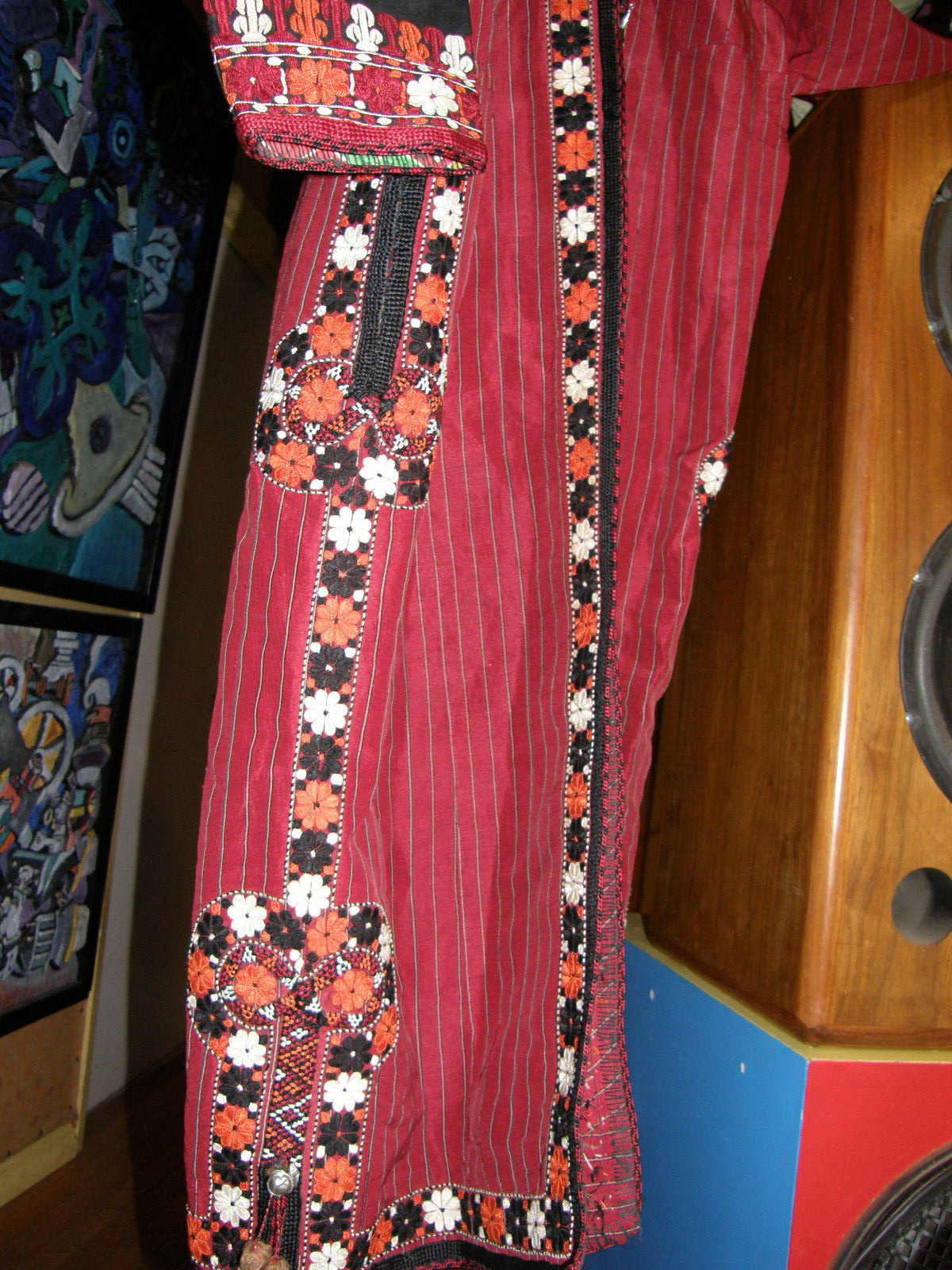 Traditional Turkmen Capan - Coat, Turkmen Silk Em… - image 2