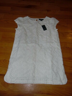 NEW Girl's LANDS' END dress Sz 14 White Embroidered Hearts Cotton Lined New/Tags | eBay NEW Girl's LANDS' END dress Sz 14 White Embroidered Hearts Cotton Lined New/Tags | eBay