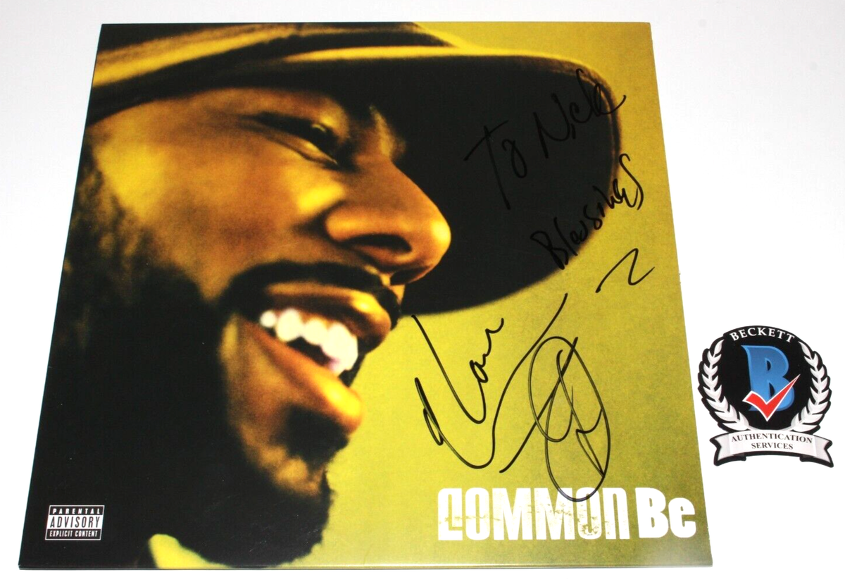 COMMON SIGNED 'BE' ALBUM VINYL RECORD LP SENSE RAPPER ACTOR