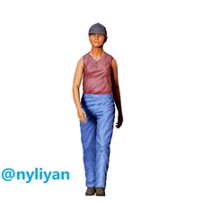 1/18 1/35 1/43 1/64 1/87 Miniature Old Man Lady Scene Props Figures For Cars