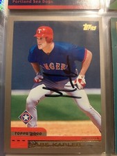 Gabe Kapler autographed 2000 Topps baseball card.