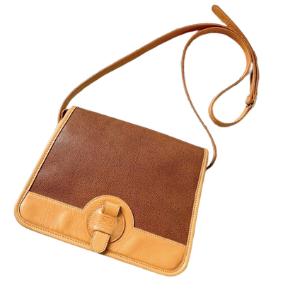 Courrèges Shoulder bag Vintage Made in France Brown | eBay