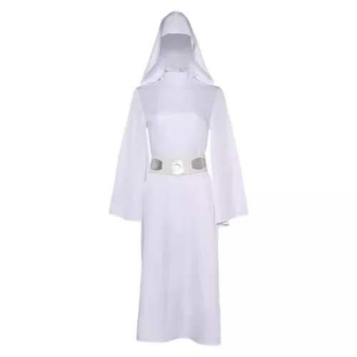 DE Damen Kleid Star Wars Prinzessin Leia Cosplay Kostüm Karneval Anzug Halloween - Bild 6 von 15