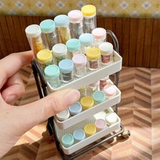 8PC 1:12 Scale Dollhouse Miniature Food Storage Jars Bottles Kitchen Accessories
