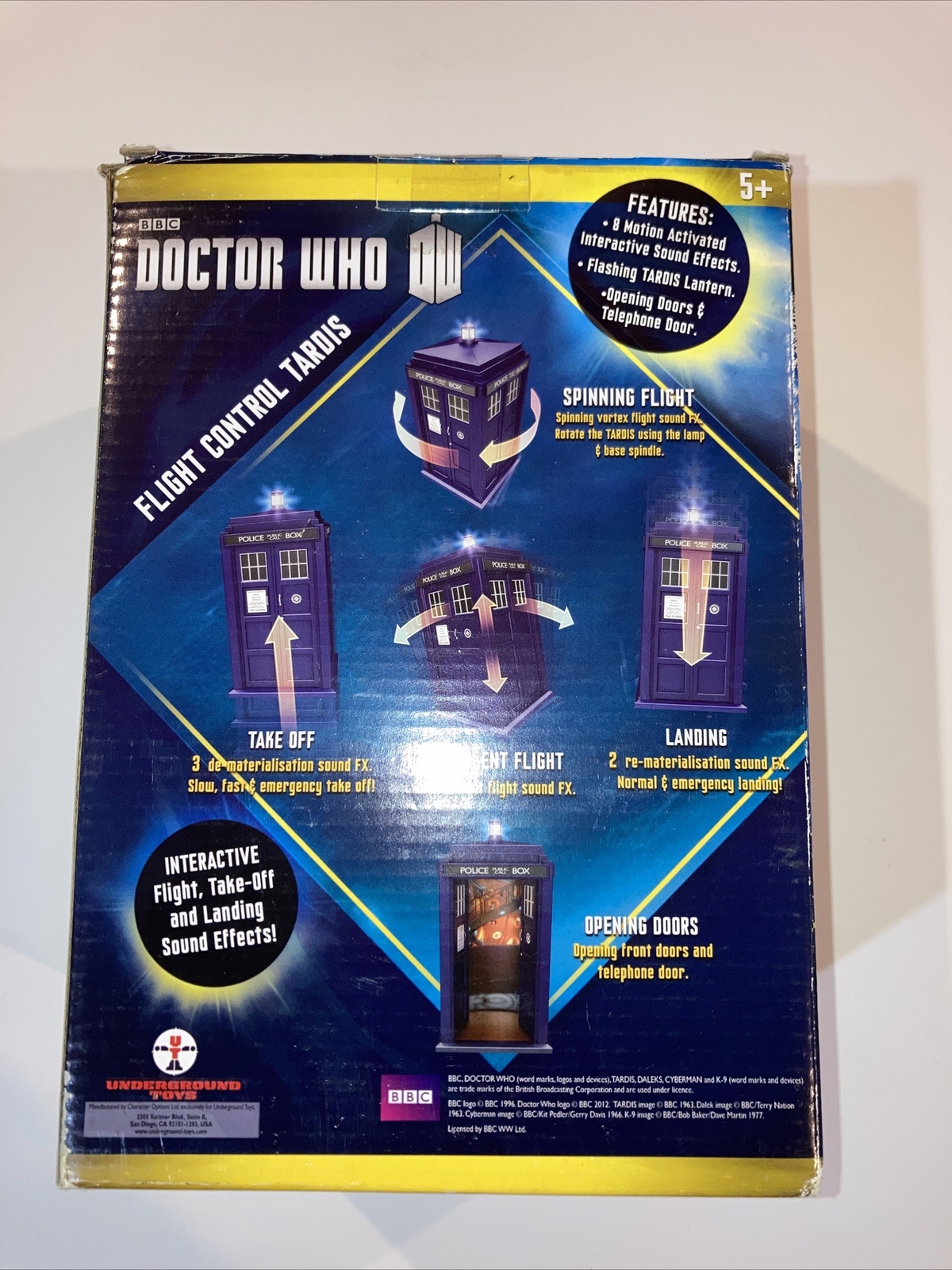 Dr. WHO Tardis Doctor Who 11th Flight Control Tardis w/ Sound Effects & Box New eBay