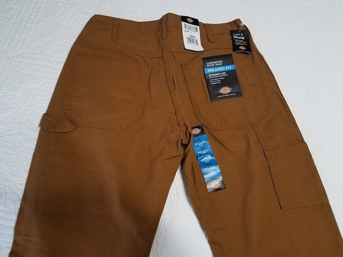 Dickies Jeans Da Carpentiere Uomo, Tessuto Anatra Leggero 255g, Vestibilità Dritta, Pantaloni Lavoro
