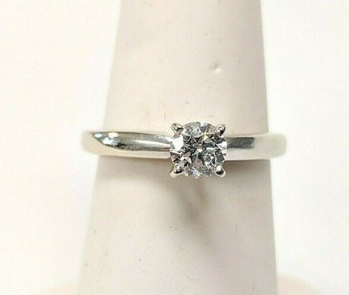 .35CT Round Brilliant Cut Diamond Ring in White Gold 14KT VALUE!! - Picture 9 of 9
