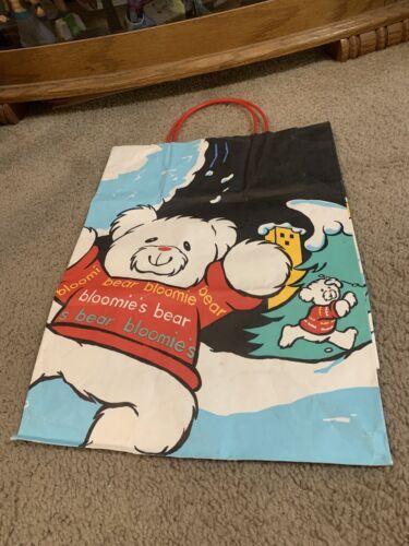 1986 Gift Bag Vintage Bloomingdales Paper - Christmas Designer: Fontanelli 80s - Picture 10 of 13