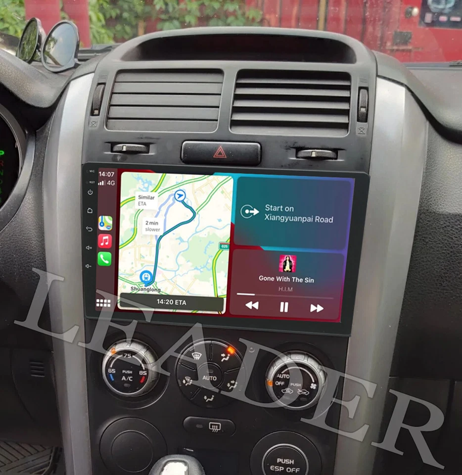 9" CarPlay Android Car Radio For Suzuki Grand Vitara 2005-2015 GPS Navi WIFI BT - Image 4 of 4