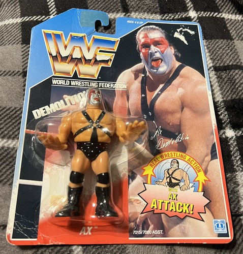 *READ* 1990 WWF Hasbro Sports Action Figure Demoli...
