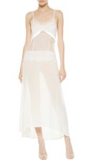 la perla shape allure long white slip/nightgown size medium nwt