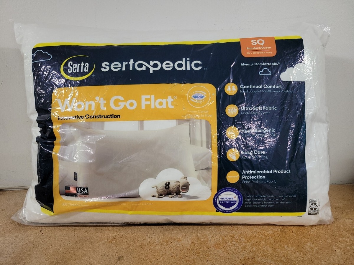 Go Flat Pillow Sertapedic Pillow Firm Sertapedic Serta Extra Firm
