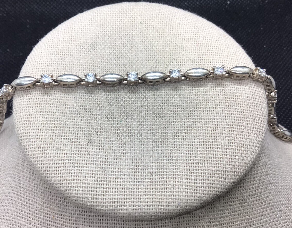 【最終値下げ】イタリア製　Vintage Silver Bracelet 925 7.75” 5mm, vintage Italy sterling silver 925 double curb