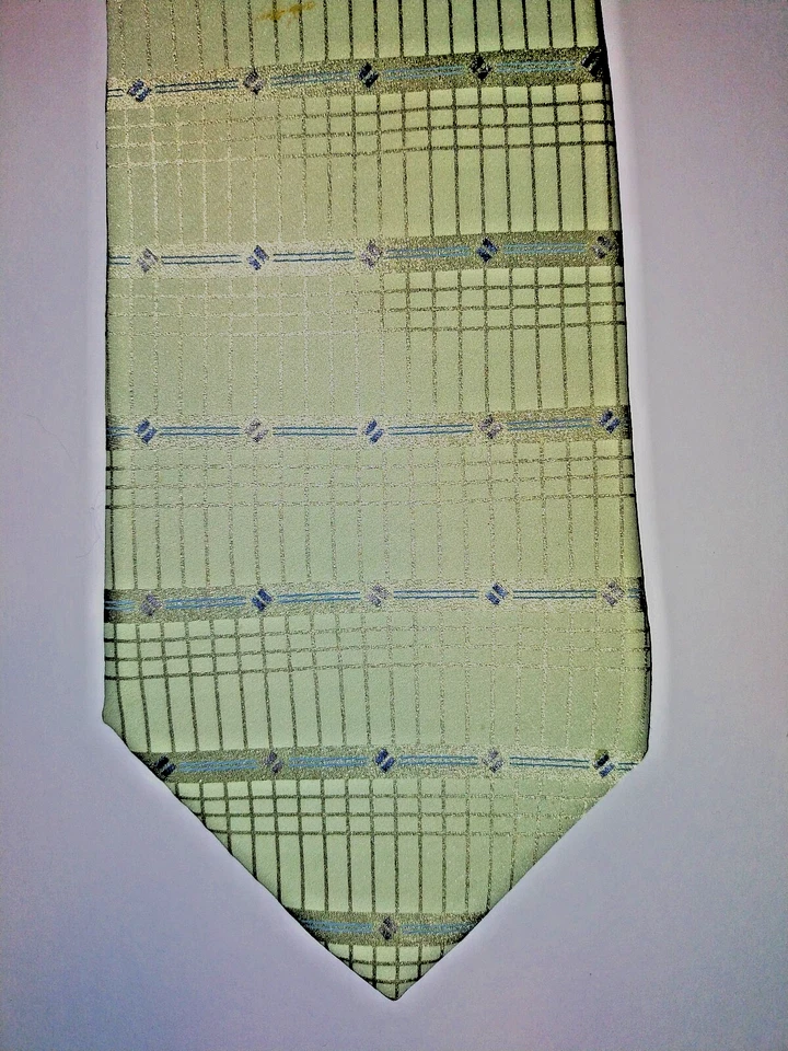 Corbata Jones New York verde lima limpia para hombre 100 % seda Foto 3 de 4