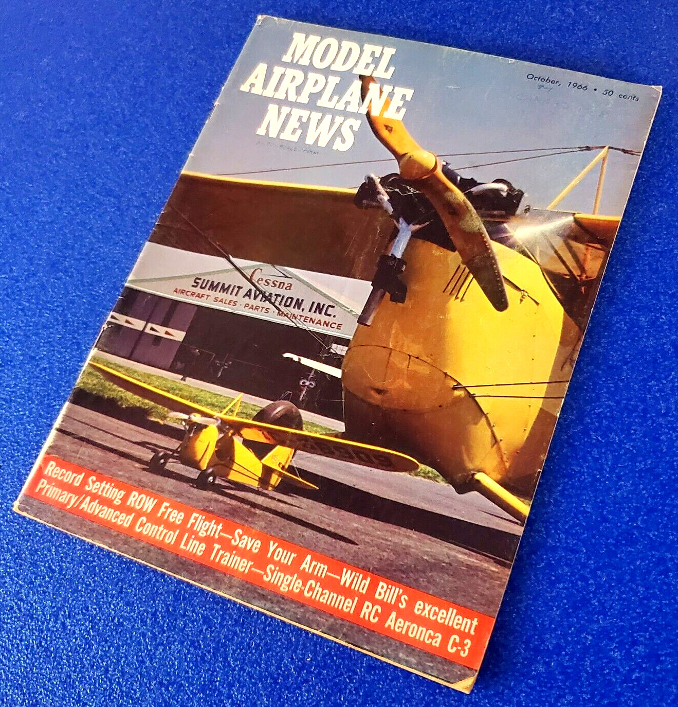 October 1966 - Model Airplane News Vintage Aviation Magazine Free Shipping