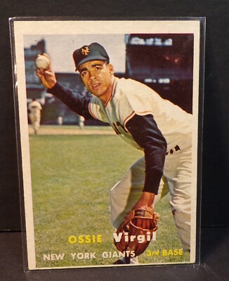1957 Topps #365 Ossie Vigil RC San Francisco Giants EX-NM Super Card!