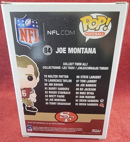 Joe montana funko # 84 (nib)With Pop Protector - Picture 7 of 7