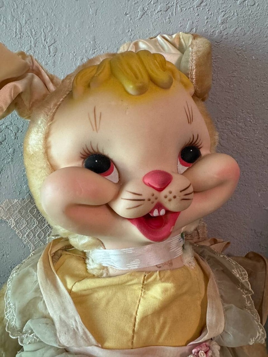 VERY RARE VTG Rushton Co Star Creations Rubber Face Bunny 27