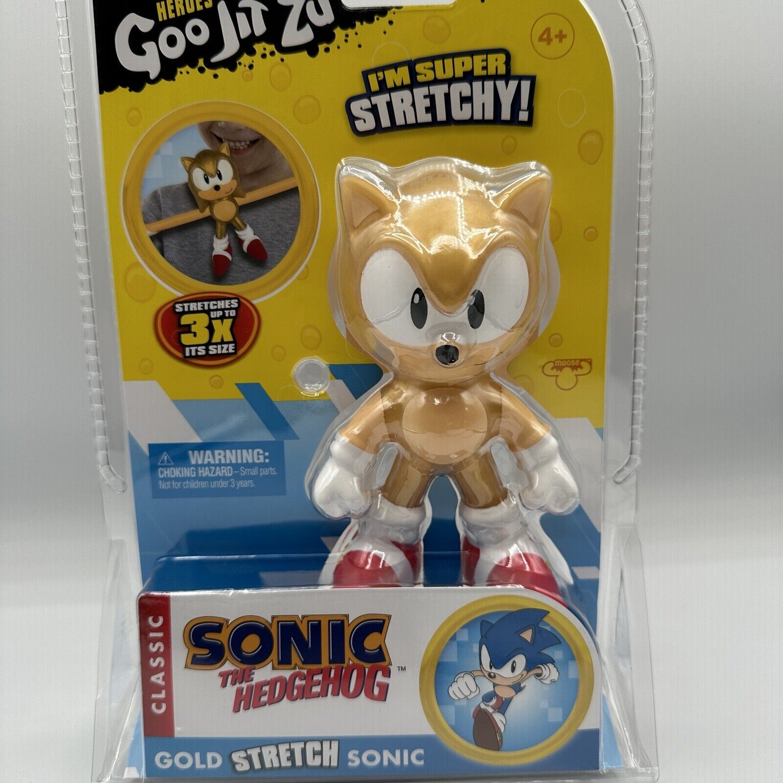 Sonic the Hedgehog Classic Tails Super Stretchy Toy Action Figure