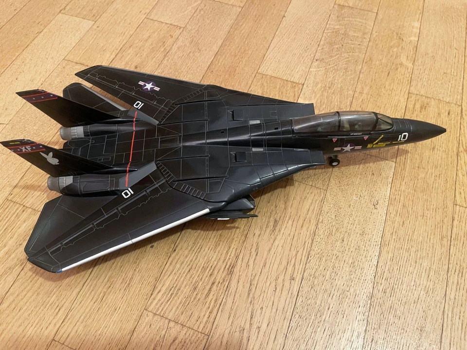 Franklin Mint 1:48 Grumman F-14 Tomcat Black Bunny VX-4 Navy Code 98041 L. 40 cm - Immagine 4 di 4