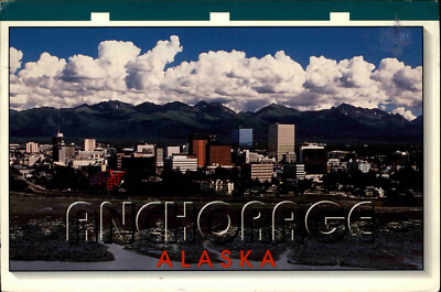 Postcard America USA Postkarte City View ANCHORAGE Alaska Ansichtskarte Amerika