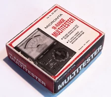 Vtg Radio Shack Micronta 18 Range 20,000 Ohms Volt DC MULTITESTER No. 22-201U