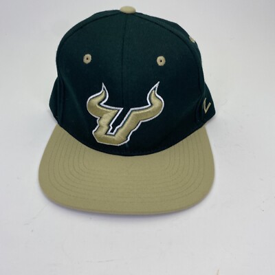 Zephyr NCAA USF South Florida Bulls  Z11  Flat Bill Green Gold SnapBack Hat
