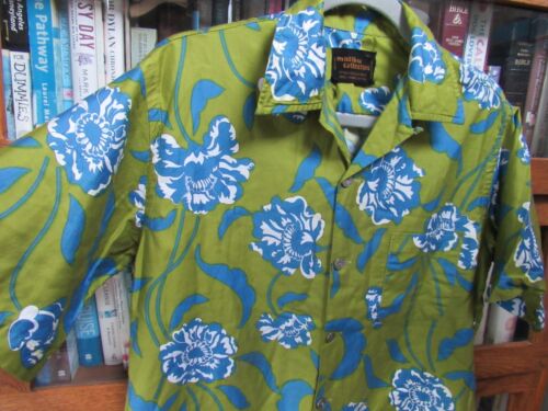 Vtg 1970's Malibu Collection Aloha Hawaiian Shirt Men's M Made in Japan - Afbeelding 1 van 11