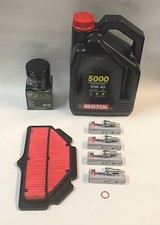 Service Kit for GSR750 GSX-S750 Motul 5000 Oil Air & Oil Filters & Spark Plugs