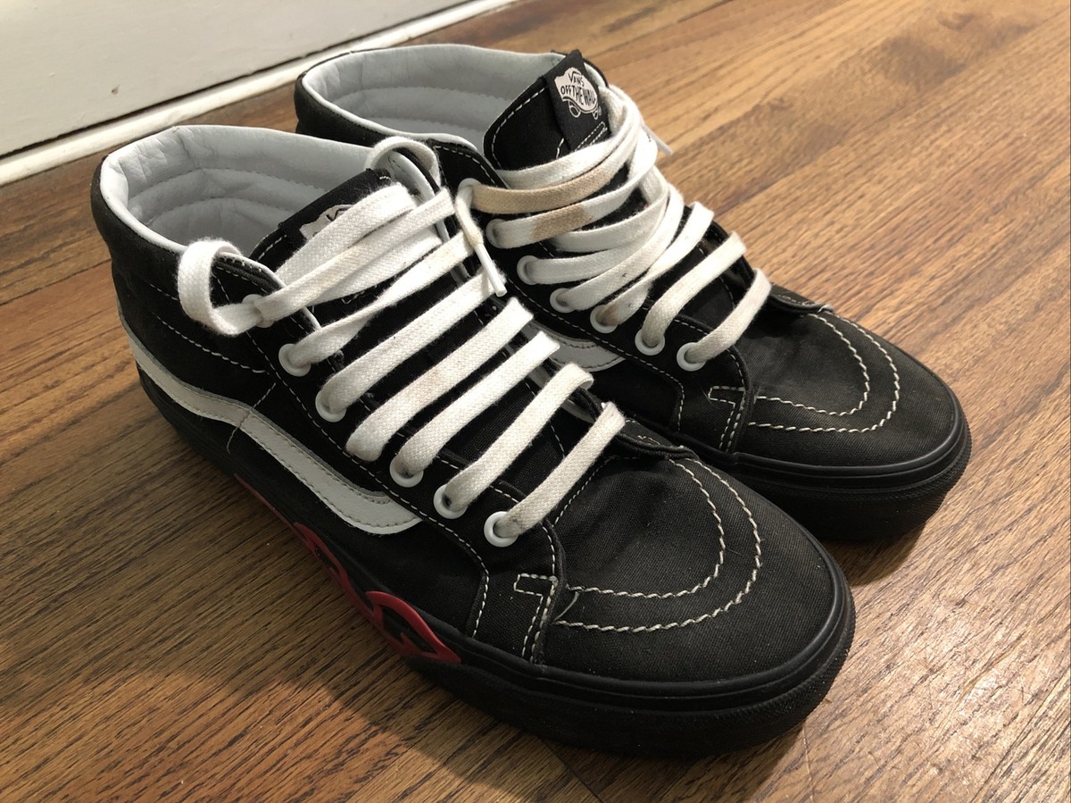 VANS Off the Wall Mid Fire Flame Shoes Men display picture 2