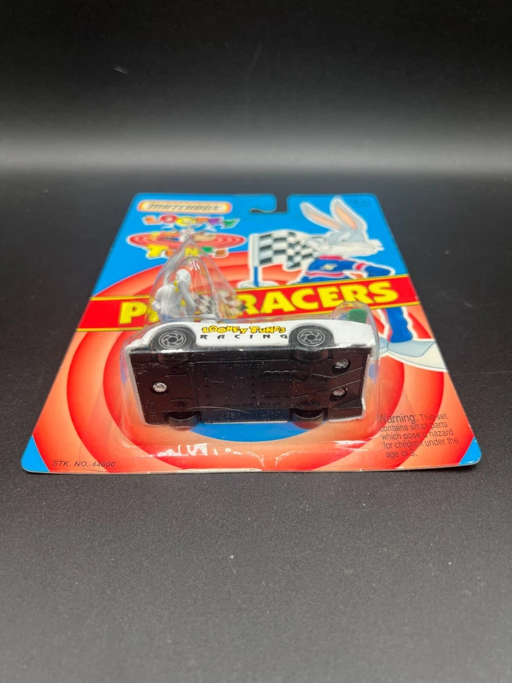 Matchbox Looney Tunes Pro Racers Group C Racer Branco 1993 Estado perfeito - Imagem 2 de 3